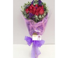 V1.2~ 12 PCS RED ROSES BOUQUET (VALENTINE'S DAY) 